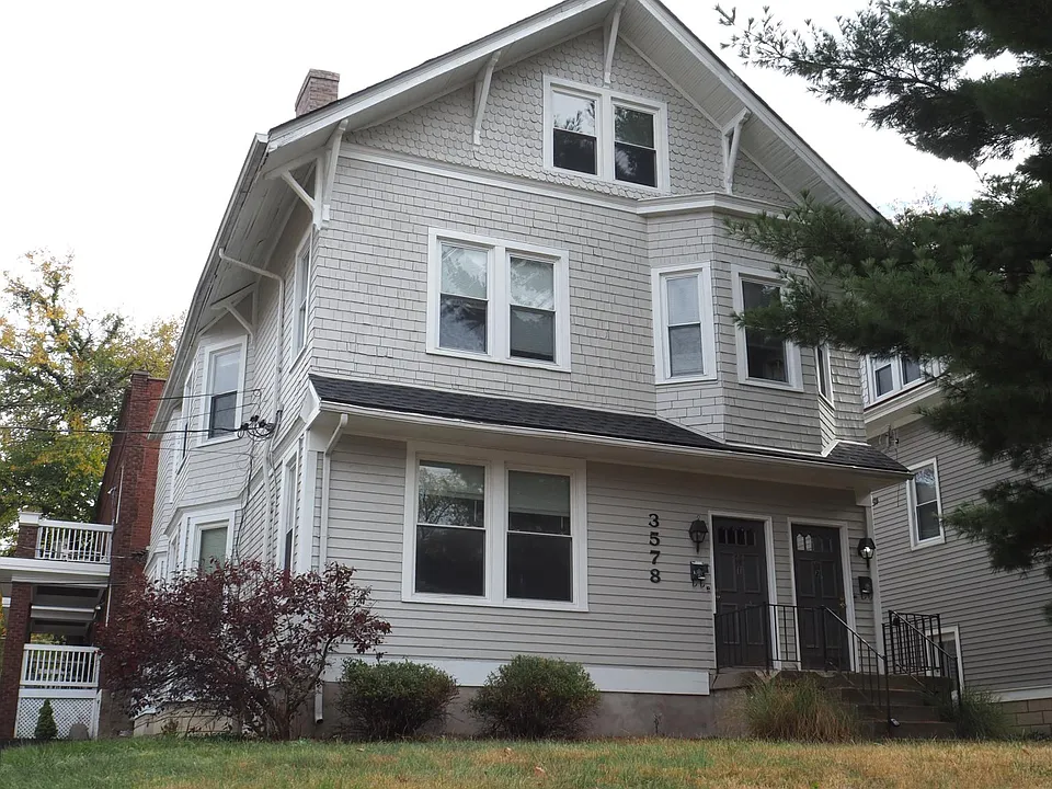 Columbia Ridge apartment building at 3578 Michigan Avenue in Cincinnati, a shingled multi-unit home with a covered entry